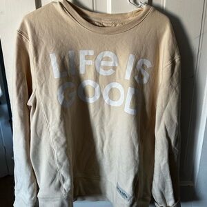 Life Is Good Tan Sweatshirt
